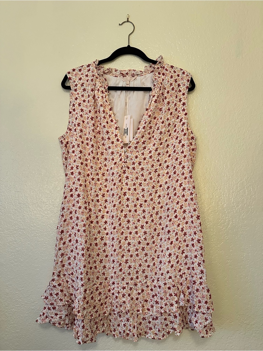 Rebecca Taylor Lilah Floral Sleeveless Mini Dress